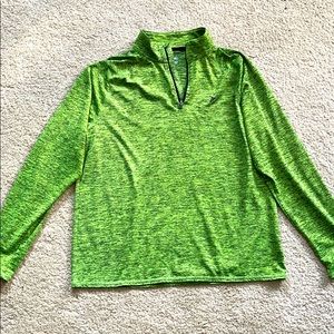 Quarter Zip Green Athletic Jacket